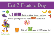 Picture of 3 Message Poster- Fruits