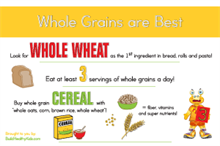Picture of 3 Message Poster- Whole Grains