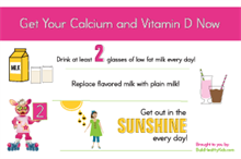 Picture of 3 Message Poster- Calcium & Vitamin D