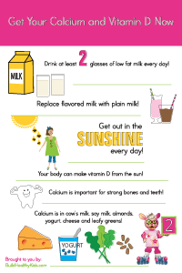 Picture of 6 Message Poster- Calcium & Vitamin D